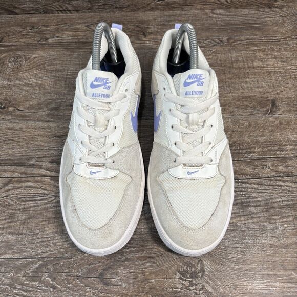 Buy (Women) Nike Alleyoop SB  Nike SB Alleyoop Shoes Women\'s 8.5 White Purple Low Skateboard CQ0369-102